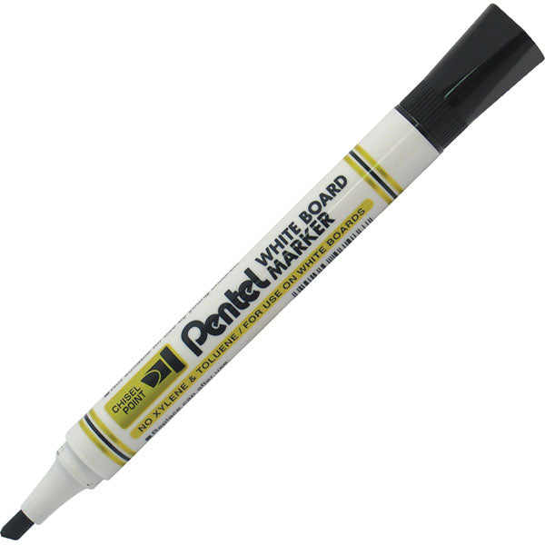 Pentel White Board Marker Chisel - Black