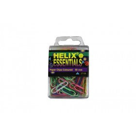 Helix 30 Colored Paper Clips 50mm