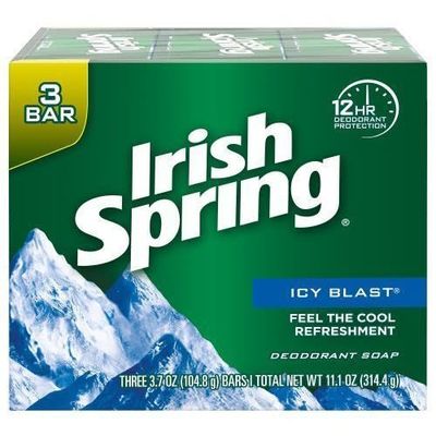 Irish Spring Soap Icy Blast 100 g 3 Bars