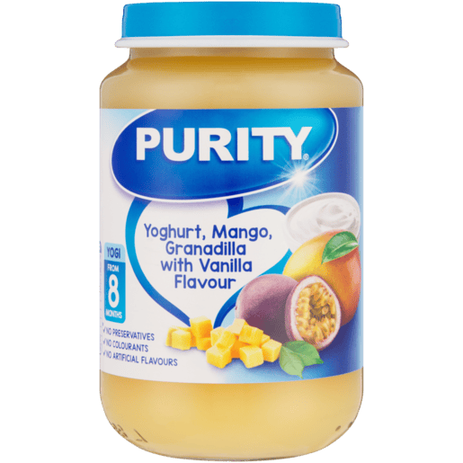 Purity Yoghurt Mango Granadilla With Vanilla Flavour 8 Months+ 200 ml