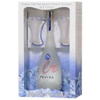 Pravda Vodka Gift Pack 37.5 cl