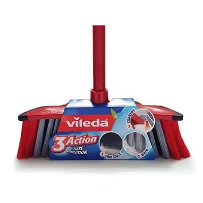 Vileda 3 Action Indoor Broom With Handle