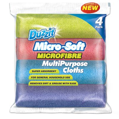 Duzzit Microfibre All Purpose Household Cloth x4