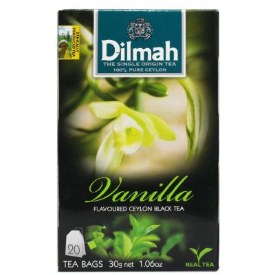 Dilmah Vanilla Flavour Ceylon Black Tea Bag 30 g x20