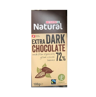 Spar Natural Extra Dark Chocolate 100 g