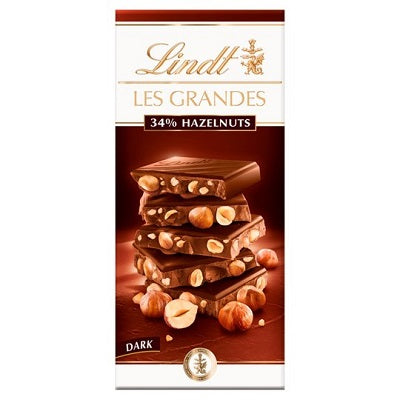 Lindt Hazelnuts Dark Chocolate 150 g