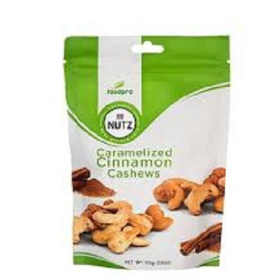 Go Nutz Caramelized Cinnamon Slow Roasted Cashew Nuts Sachet 100 g