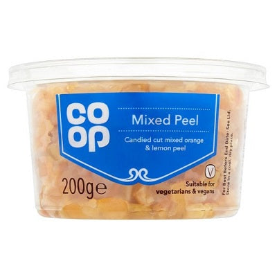 Co-Op Orange & Lemon Mixed Peel 200 g