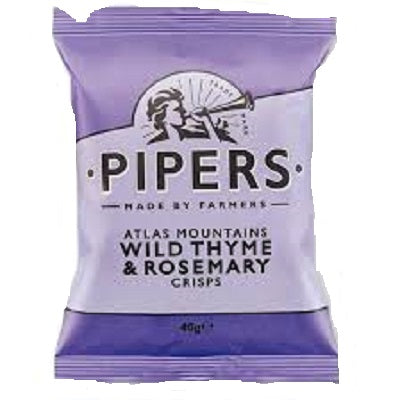 Pipers Atlas Mountain Wild Thyme & Rosemary Crisps 40 g