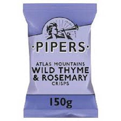 Pipers Atlas Mountain Wild Thyme & Rosemary Crisps 150 g