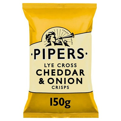 Pipers Lye Cross Cheddar & Onion Crisp 150 g