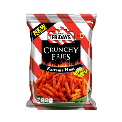 TGI Fridays Extreme Heat Crunchy Fries Snacks 127.6 g