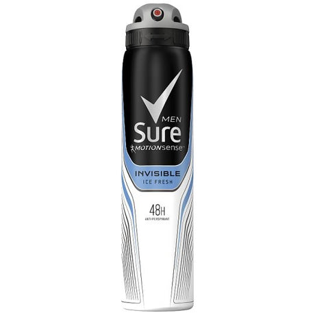 Sure Anti Perspirant Deodorant Spray Men Motion Sense Invisible Ice Fresh 200 ml