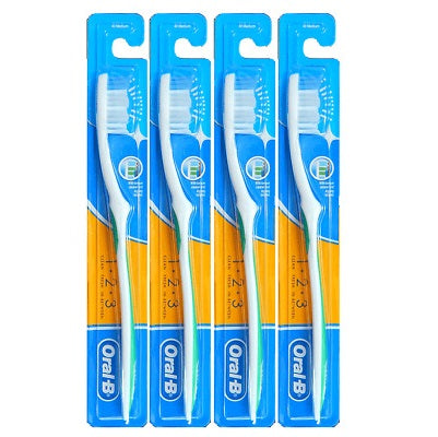 Oral B Toothbrush 123 Medium x6