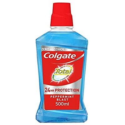 Colgate Total Mouthwash 12 Hour Pro-Guard Peppermint Mint Blast 500 ml