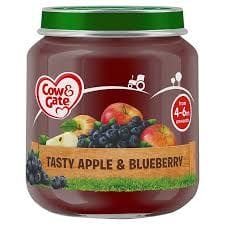 Cow & Gate Tasty Apple & Blueberry 4-6 Months+ 125 g