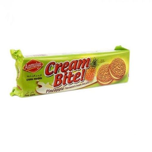 Amulya Big Cream Bite Cream Biscuits Pineapple 176 g