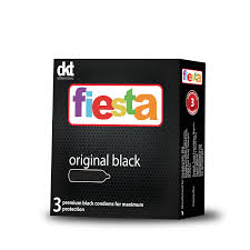 Fiesta Original Black Premium Condoms x3