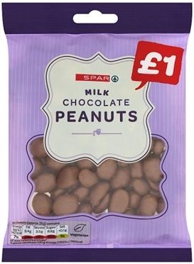 Spar Milk Chocolate Peanuts 160 g