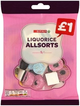 Spar Liquorice All Sorts 180 g