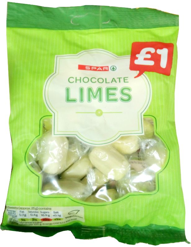 Spar Chocolate Limes Candy 170 g