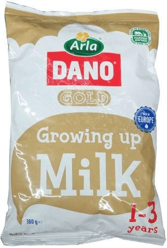 Dano Gold Growing Up Milk Powder Sachet 1-3 Years 360 g