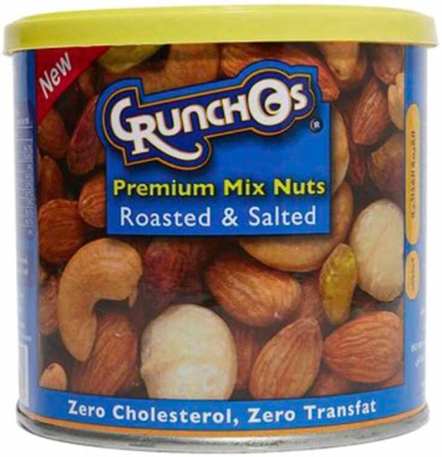 Crunchos Premium Mix Nuts Roasted & Salted Can 200 g