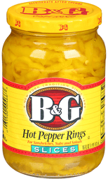 B & G Hot Pepper Rings Slices 473 ml