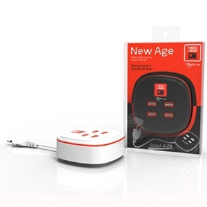 New Age 4 USB Port Charger 4.2A SU403