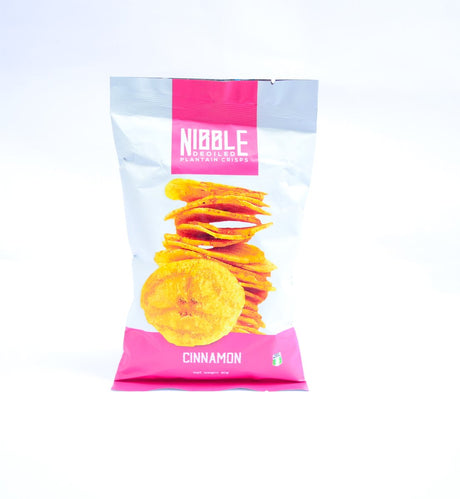 Nibble Deoiled Plantain Crisps Cinnamon 80 g