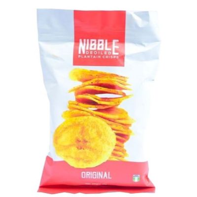 Nibble Deoiled Plantain Crisps Original 80 g