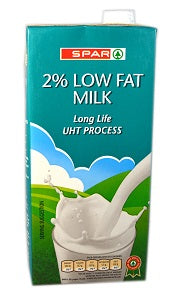 Spar UHT Milk Low Fat 1 L x2