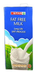 Spar UHT Milk Fat Free 1 L x2