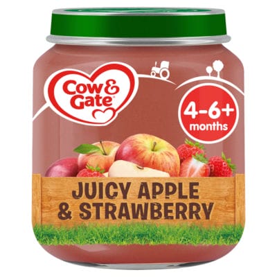 Cow & Gate Juicy Apple & Strawberry 4-6 Months+ 125 g