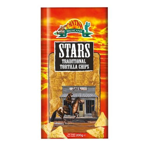 Cantina Mexicana Stars Traditional Tortilla Chips 200 g