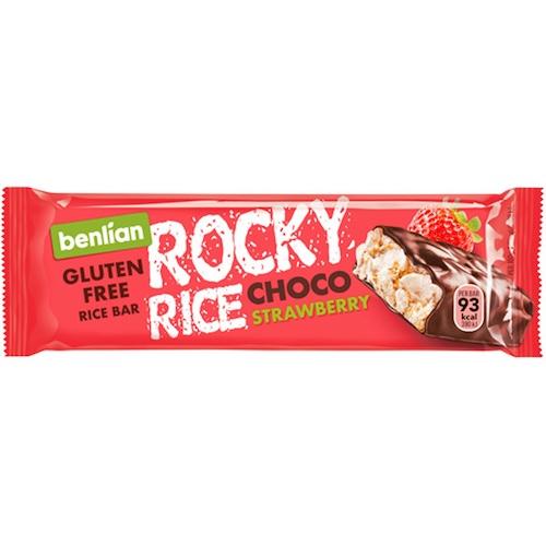 Benlian Rocky Rice Choco Strawberry Bar 18 g