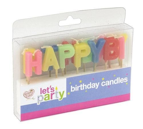 Queen of Cakes Let's Party Birthday Candles QC1254