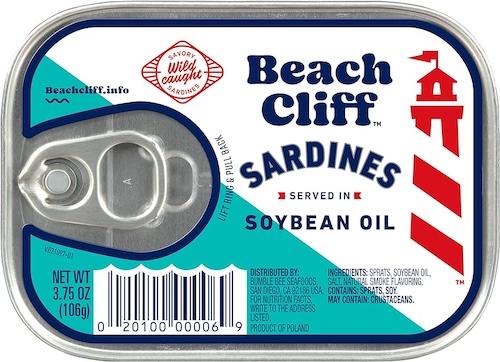 Beach Cliff Sardines In Soybean Oil 106 g