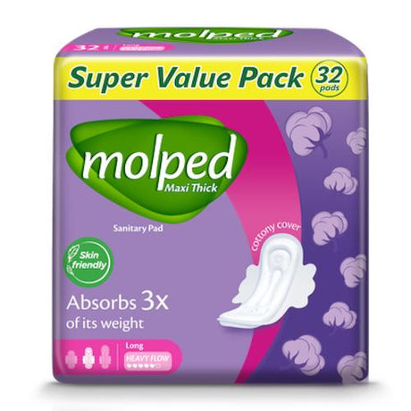 Molped Sanitary Pad Maxi Thick Long x32