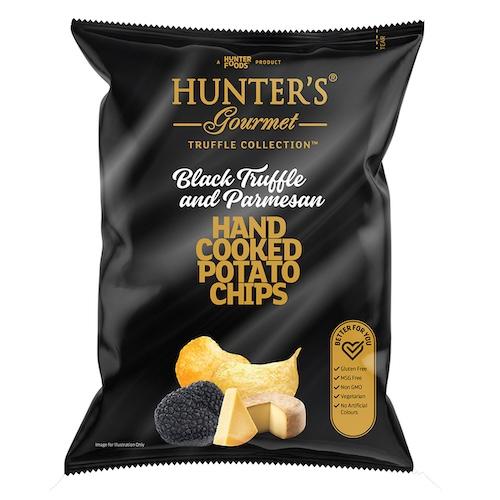 Hunter's Gourmet Hand Cooked Potato Chips Black Truffle & Parmesan 125 g