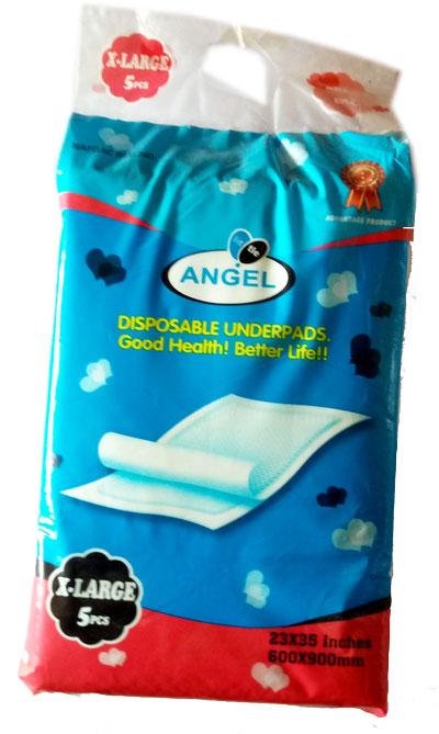 Little Angel Disposable Underpads X-Large 23 x 25 Inches x5