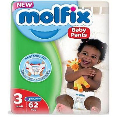 Molfix Anatomic-Fit Baby Pants Size 2 Mini 3-6 kg x40