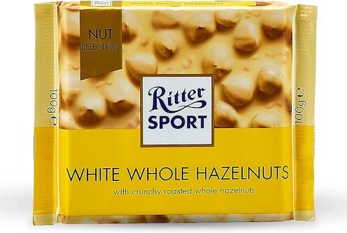 Ritter Sport White Whole Hazelnuts 100 g