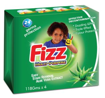 Fizz Multi-Purpose Bar Soap Aloe Vera 118 g x4