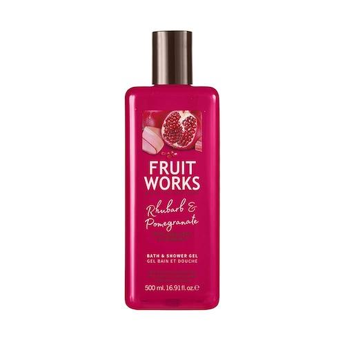 Fruit Works Bath & Shower Gel Rhubarb & Pomegranate 500 ml