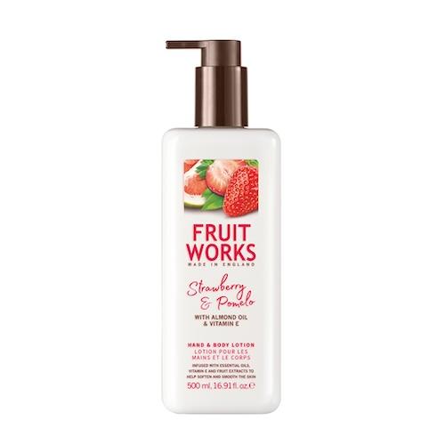 Fruit Works Hand & Body Lotion Strawberry & Pomelo 500 ml