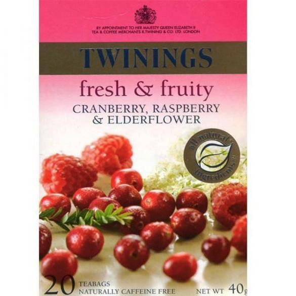 Twinings Cranberry, Raspberry & Elderflower 40 g x20