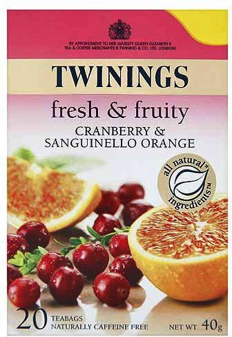 Twinings Fresh & Fruity Cranberry & Sanguinello 40 g x20