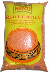 Natco Red Polished Lentils 2 kg