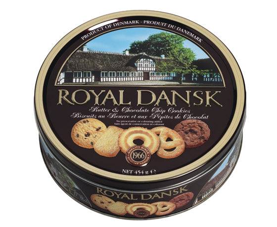 Royal Dansk Danish Butter Chocolate Chip Cookies 454 g